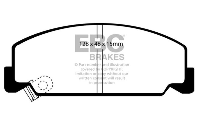 EBC 84-85 Honda Accord Sedan 1.8 Greenstuff Front Brake Pads EBC Brake Pads - Performance AXOPROS