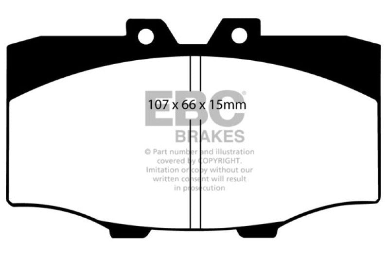 EBC 84-88 Toyota 4 Runner 2.4 Yellowstuff Front Brake Pads EBC Brake Pads - Performance AXOPROS