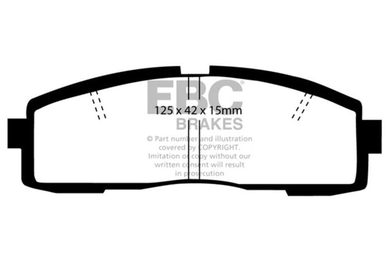 EBC 86-92 Toyota Supra 2.8 Redstuff Rear Brake Pads EBC Brake Pads - Performance AXOPROS