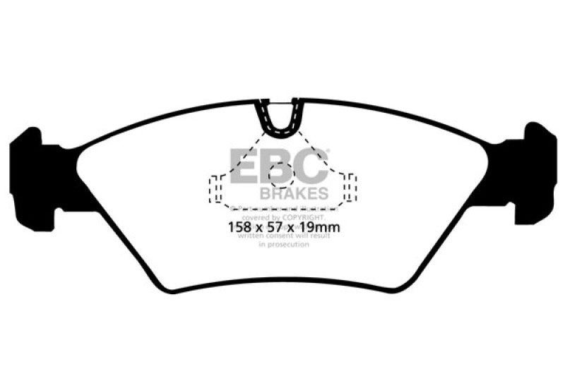 EBC 87-91 BMW M3 2.3 (E30) Redstuff Front Brake Pads EBC Brake Pads - Performance AXOPROS