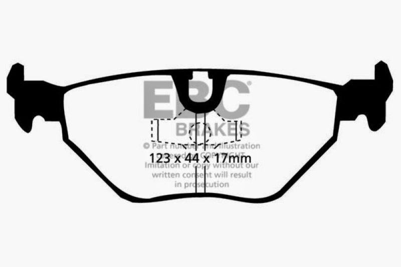 EBC 87-91 BMW M3 2.3 (E30) Redstuff Rear Brake Pads EBC Brake Pads - Performance AXOPROS