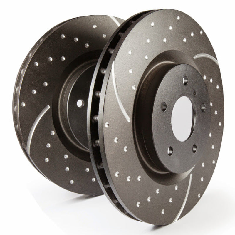 EBC 89-94 Nissan Skyline GTS (R32) / 89-97 Nissan 300ZX 3.0L/3.0T/3.0TT GD Sport Front Rotors EBC Brake Rotors - Slot & Drilled AXOPROS