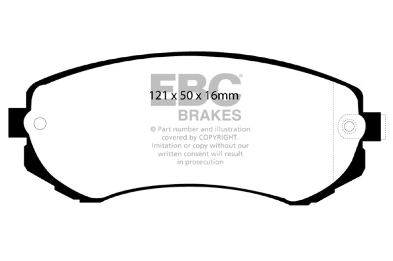 EBC 89-94 Nissan Skyline (R32) 1.8 Yellowstuff Front Brake Pads EBC Brake Pads - Performance AXOPROS