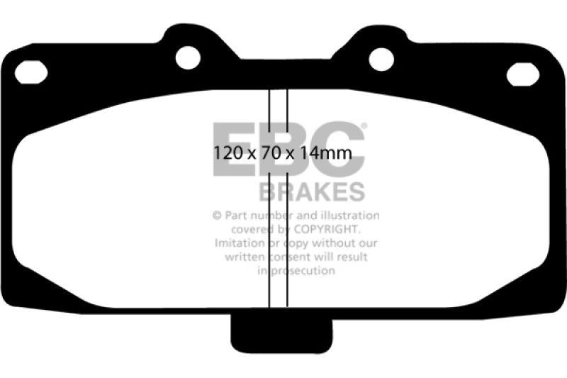 EBC 89-95 Nissan Skyline (R32) 2.6 Twin Turbo GT-R Bluestuff Front Brake Pads EBC Brake Pads - Racing AXOPROS