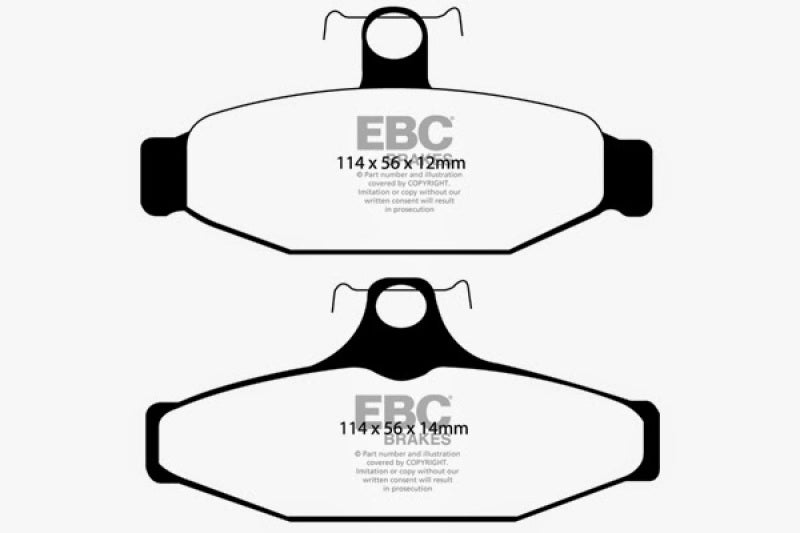 EBC 90-00 Aston Martin Vantage 5.3 (Twin Supercharged)(AP) Yellowstuff Rear Brake Pads EBC Brake Pads - Performance AXOPROS
