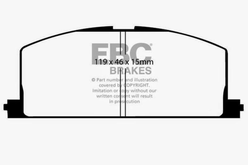 EBC 90-91 Toyota Celica 1.6 Yellowstuff Front Brake Pads EBC Brake Pads - Performance AXOPROS