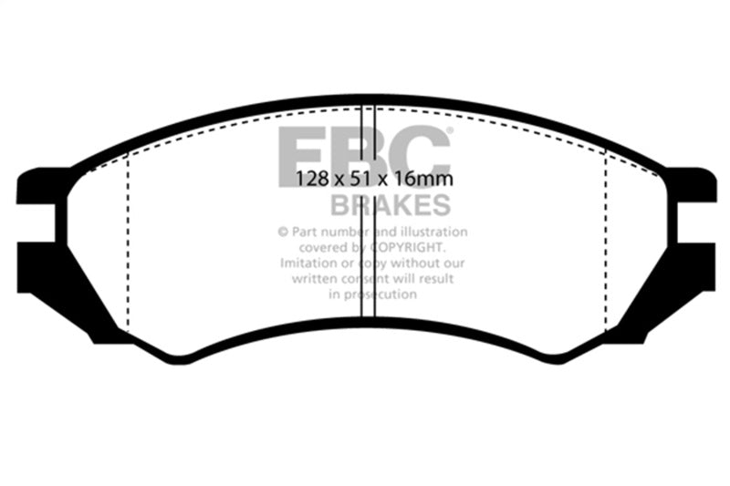 EBC 91-93 Nissan NX 2.0 (ABS) Yellowstuff Front Brake Pads EBC Brake Pads - Performance AXOPROS