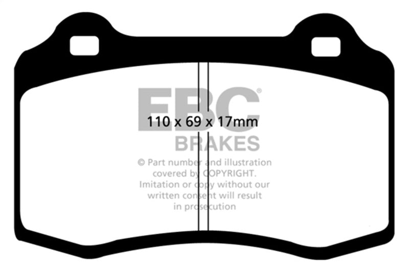 EBC 92-00 Dodge Viper 8.0 Yellowstuff Front Brake Pads EBC Brake Pads - Performance AXOPROS