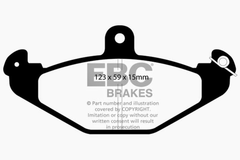 EBC 92-00 Dodge Viper 8.0 Yellowstuff Rear Brake Pads EBC Brake Pads - Performance AXOPROS