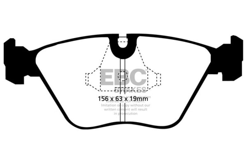 EBC 92-95 BMW M3 3.0 (E36) Bluestuff Front Brake Pads EBC Brake Pads - Racing AXOPROS
