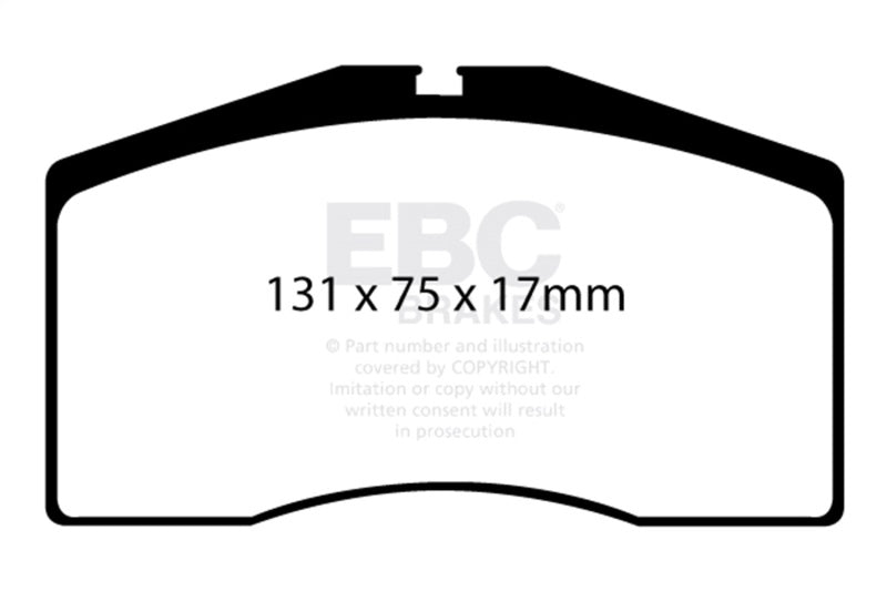 EBC 93-95 Porsche 911 (964) 3.6 Turbo Redstuff Front Brake Pads EBC Brake Pads - Performance AXOPROS