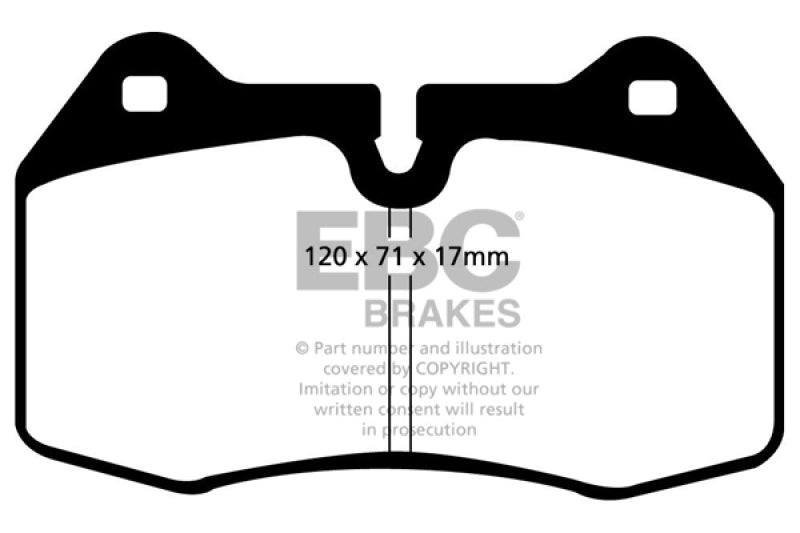 EBC 94-99 BMW M5 3.8 (E34) Redstuff Front Brake Pads EBC Brake Pads - Performance AXOPROS