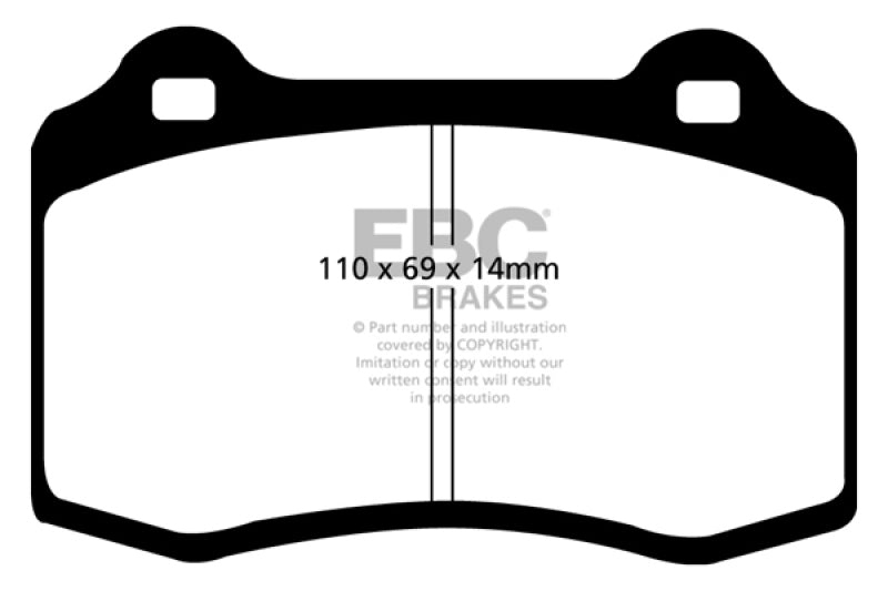 EBC 96-00 Lotus Esprit Turbo 2.0 Turbo GT3 Bluestuff Front Brake Pads EBC Brake Pads - Racing AXOPROS