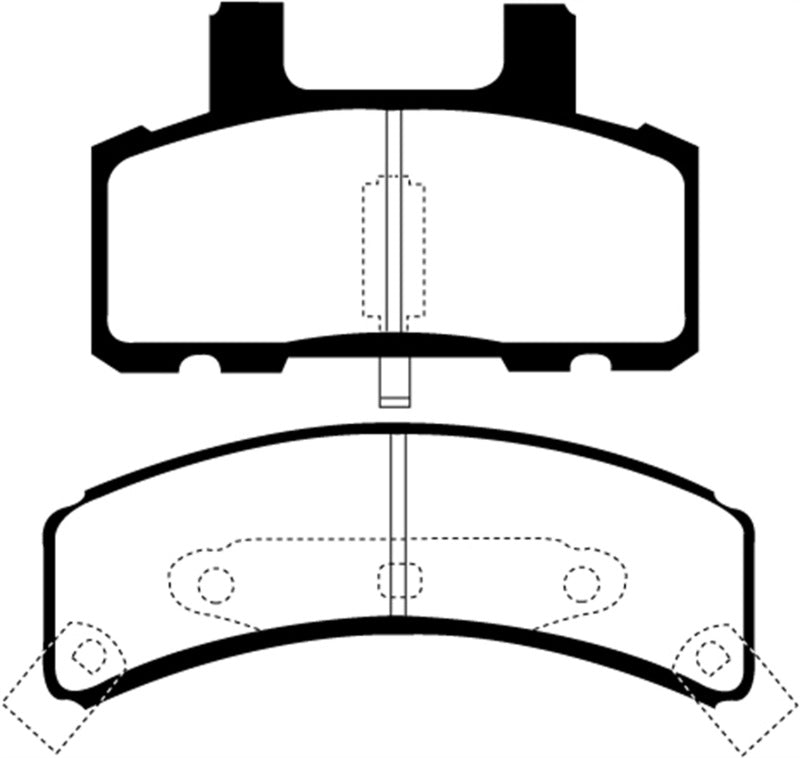 EBC 97-99 Cadillac Deville 4.6 (Rear Drums) Yellowstuff Front Brake Pads EBC Brake Pads - Performance AXOPROS