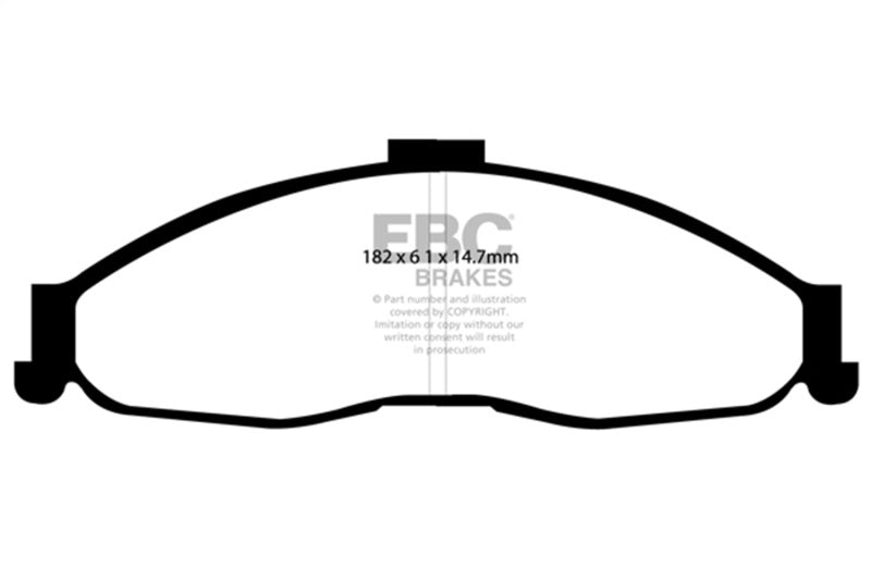 EBC 98-02 Chevrolet Camaro (4th Gen) 3.8 Yellowstuff Front Brake Pads EBC Brake Pads - Performance AXOPROS