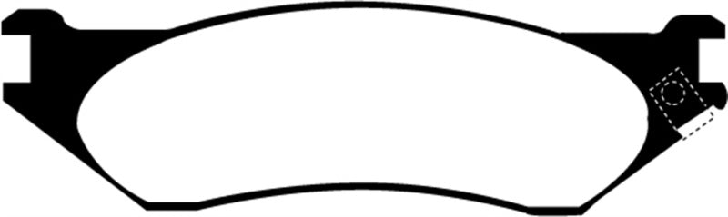 EBC 98-02 Dodge B150 B1500 Cargo 1500 Van 1/2 Ton Greenstuff Front Brake Pads EBC Brake Pads - Performance AXOPROS