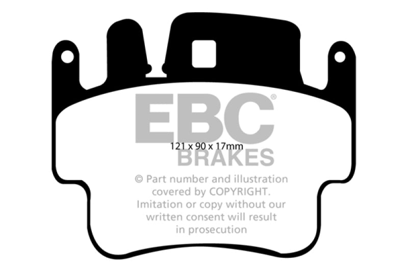 EBC 98-05 Porsche 911 996 3.4 Carrera 2 (Iron Rotor) Redstuff Frt Brake Pad (Check EBC Fit Guide) EBC Brake Pads - Performance AXOPROS