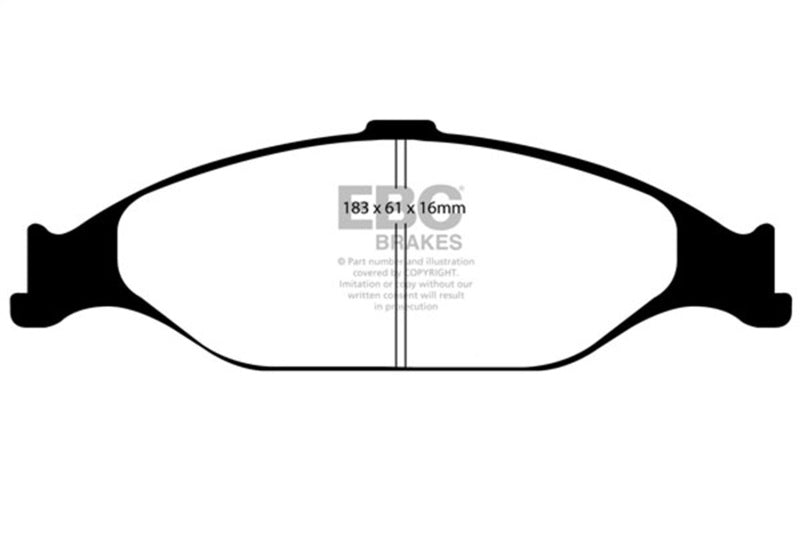 EBC 99-04 Ford Mustang 3.8 Yellowstuff Front Brake Pads EBC Brake Pads - Performance AXOPROS