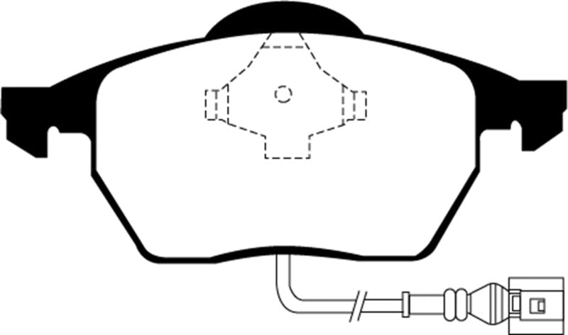EBC 99-06 Audi TT 1.8 Turbo Redstuff Front Brake Pads EBC Brake Pads - Performance AXOPROS