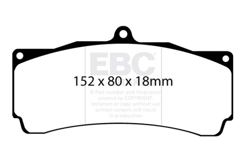 EBC Brakes Bluestuff Street and Track Day Brake Pads EBC Brake Pads - Racing AXOPROS
