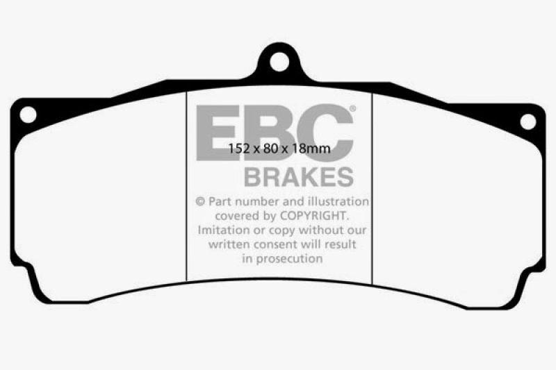 EBC Brakes Redstuff Ceramic Brake Pads EBC Brake Pads - Performance AXOPROS