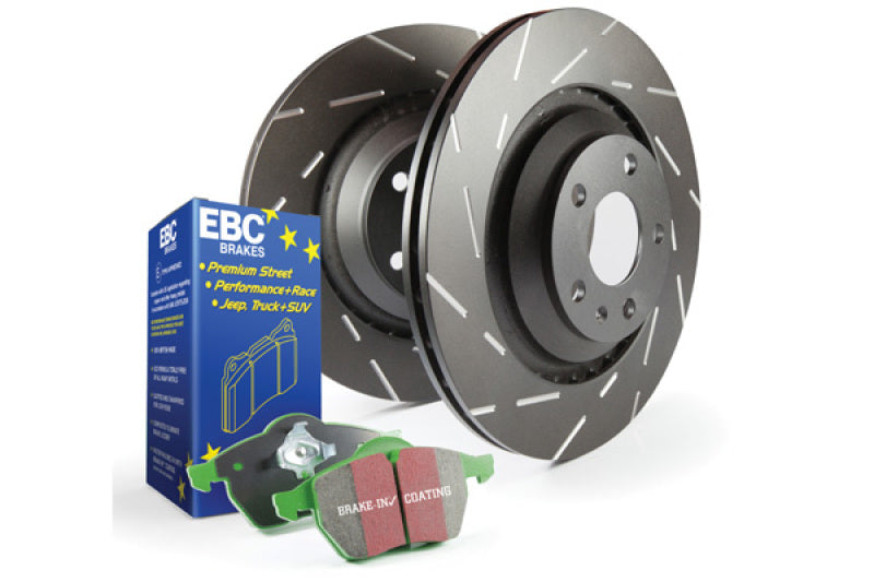 EBC S2 Brake Pad and Rotor Kit EBC Brake Rotors - Slotted AXOPROS