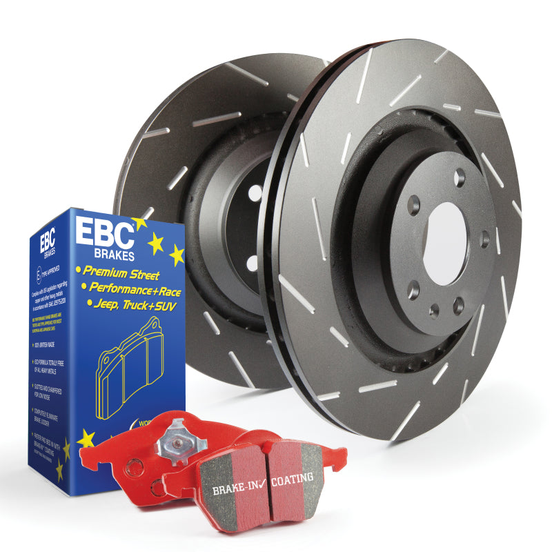 EBC S4 Brake Pad and Rotor Kit EBC Brake Rotors - Slotted AXOPROS