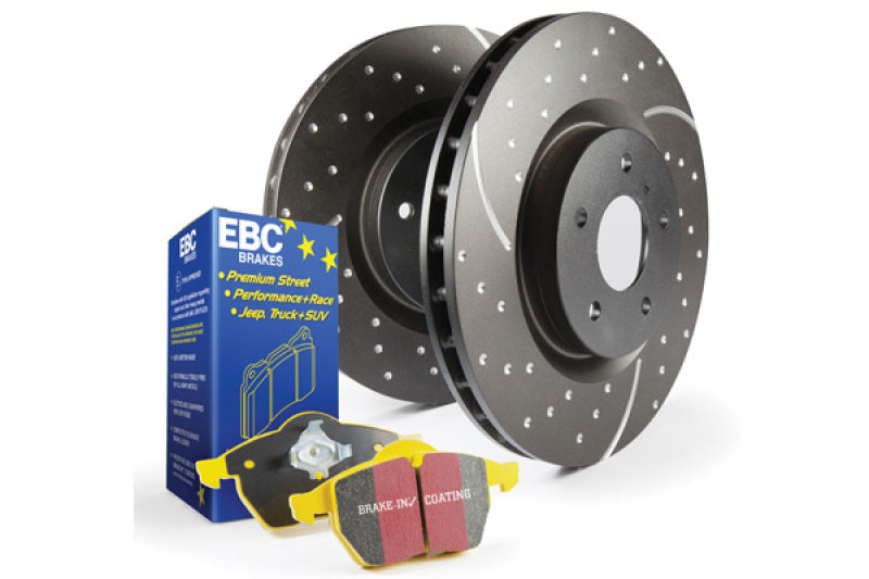 EBC S5 Brake Pad and Rotor Kit EBC Brake Rotors - Slot & Drilled AXOPROS