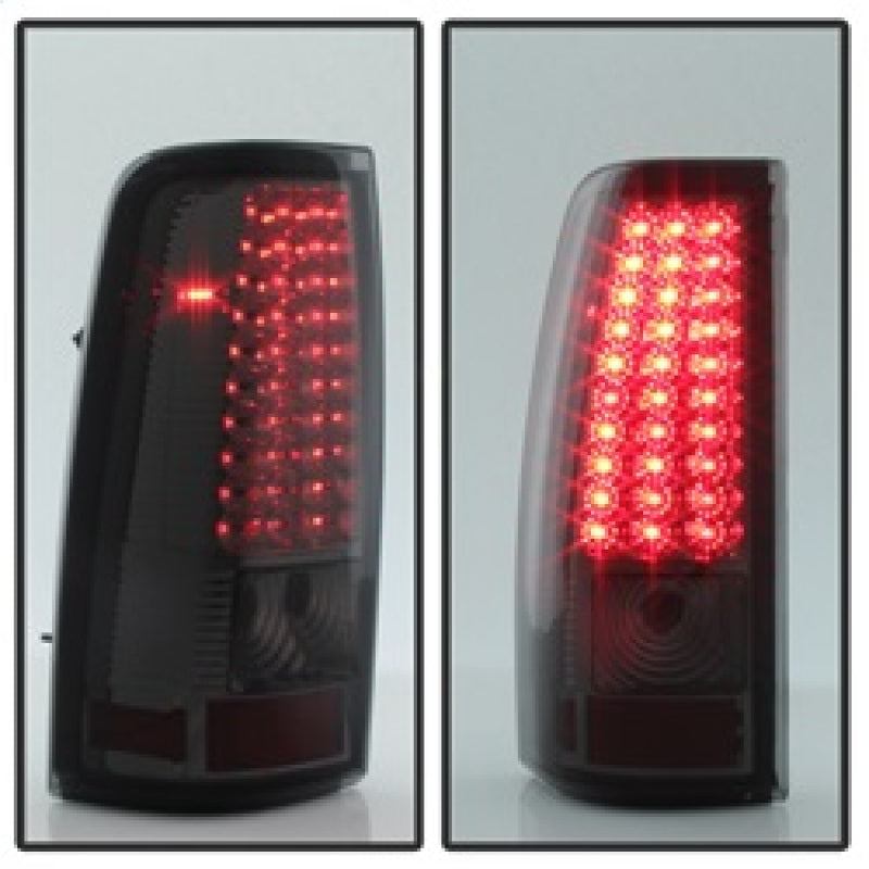 xTune Chevy Silverado 1500/2500/3500 99-02 99-03 LED Tail Lights Smoke ALT-ON-CS99-LED-SM SPYDER Tail Lights AXOPROS