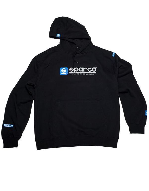 Sparco Sweatshirt Hooded WWW Blk Xlrg SPARCO Sweatshirts AXOPROS