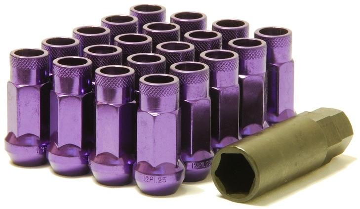 Wheel Mate Muteki SR48 Open End Lug Nuts - Purple 12x1.25 48mm Wheel Mate Lug Nuts AXOPROS