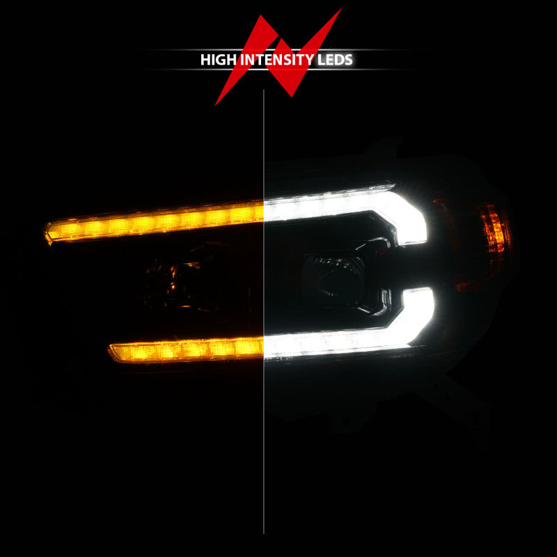 ANZO 10-13 Toyota 4Runner Projector Headlights - Black ANZO Headlights AXOPROS
