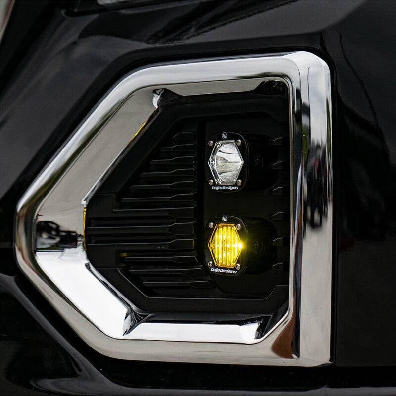 Baja Designs 19+ GMC 1500 S1 Fog Pocket Mount Kit Clear Spot / Amber Wide Cornering Baja Designs Fog Lights AXOPROS