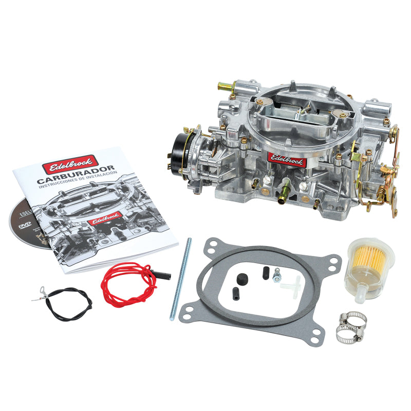 Edelbrock Carburetor Performer Series 4-Barrel 600 CFM Electric Choke Satin Finish Edelbrock Carburetors AXOPROS