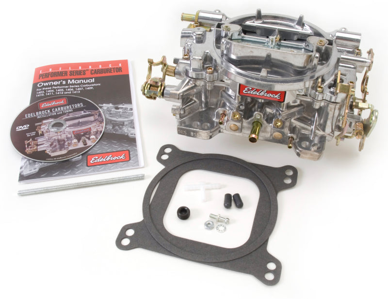 Edelbrock Carburetor Performer Series 4-Barrel 600 CFM Manual Choke Satin Finish Edelbrock Carburetors AXOPROS