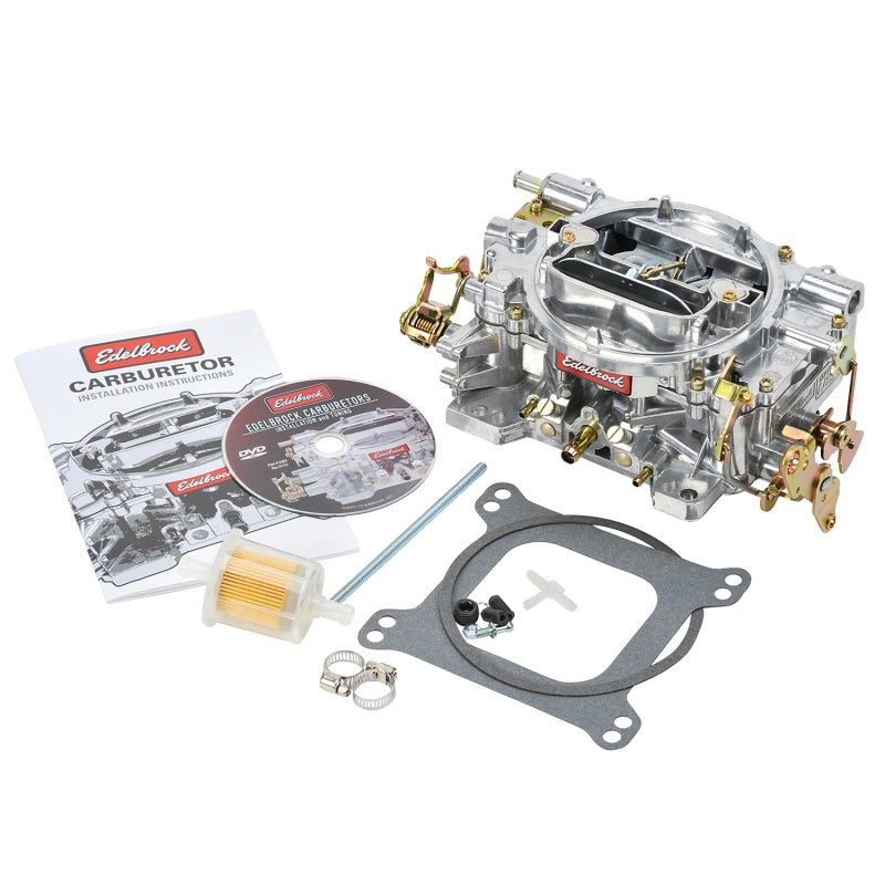 Edelbrock Carburetor Performer Series 4-Barrel 600 CFM Manual Choke Satin Finish Edelbrock Carburetors AXOPROS