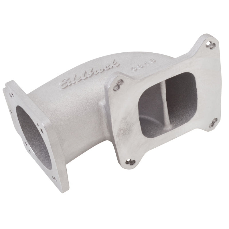 Edelbrock Low Profile Intake Elbow 90mm Throttle Body to Square-Bore Flange As-Cast Finish Edelbrock Throttle Bodies AXOPROS