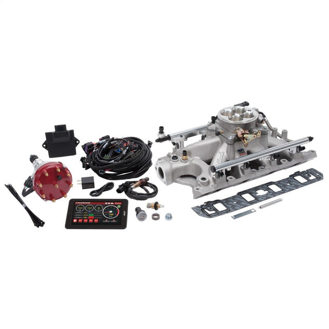 Edelbrock Pro Flo 4 Fuel Injection Kit Seq Port Ford 289-302 ci 550 HP 29 LbHr Injectors Satin Edelbrock Fuel Injection Control Modules  AXOPROS