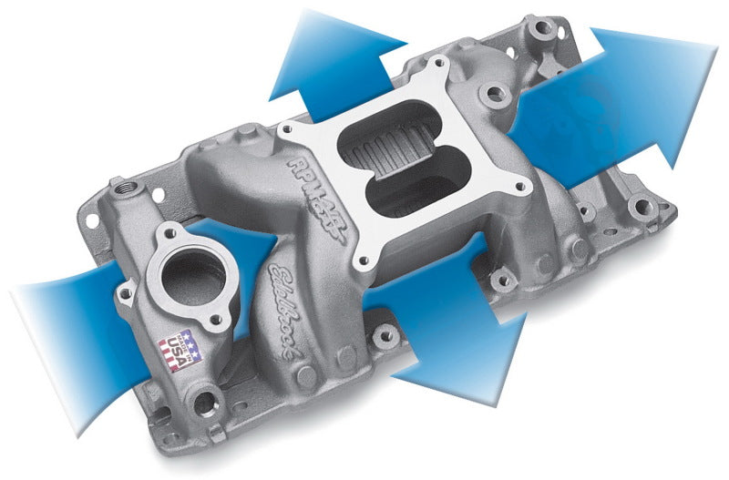 Edelbrock S/B Chevy RPM Air-Gap Manifold Edelbrock Intake Manifolds AXOPROS