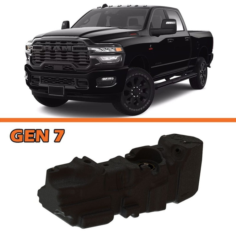 Titan Fuel Tanks 25-26 RAM 2500/3500 Cummins 4WD Crew Cab Short Bed 52 Gallon XXL Mid-Ship Fuel Tank Titan Fuel Tanks Fuel Tanks AXOPROS