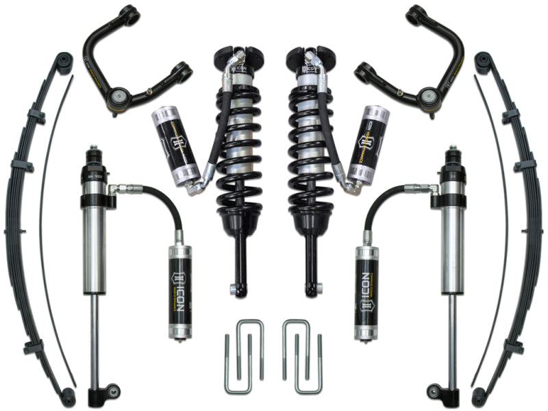 ICON 05-15 Toyota Tacoma 0-3.5in/16-17 Toyota Tacoma 0-2.75in Stg 8 Suspension System w/Tubular Uca ICON Coilovers  AXOPROS