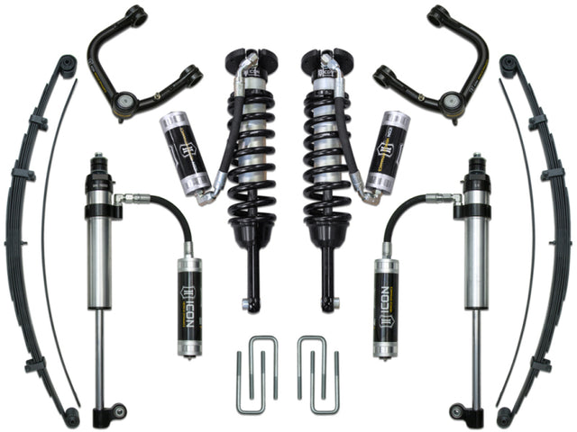 ICON 05-15 Toyota Tacoma 0-3.5in/16-17 Toyota Tacoma 0-2.75in Stg 8 Suspension System w/Tubular Uca ICON Coilovers  AXOPROS