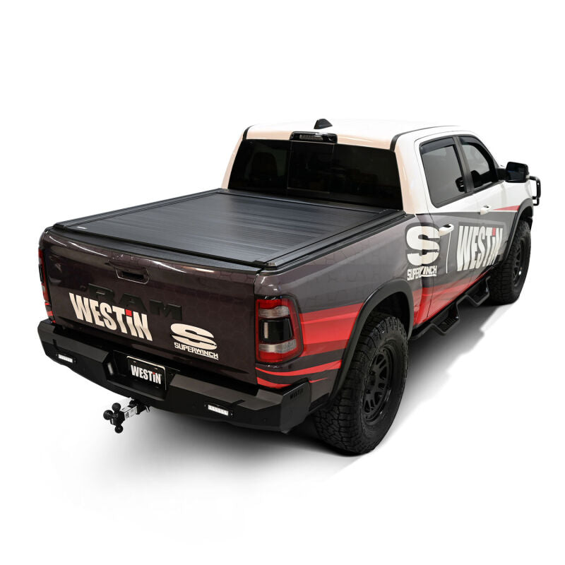 Westin 19-26 RAM 1500 New Body 5ft 7in. (67in) Bed Electric Retractable Tonneau Cover - Black Westin Tonneau Covers - Retractable AXOPROS