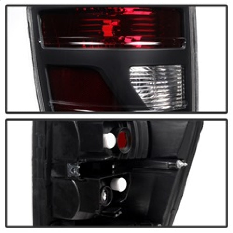 Xtune Honda Ridgeline Pickup 06-08 OEM Style Tail Lights Red Smoked ALT-JH-HRID06-OE-RSM SPYDER Tail Lights  AXOPROS