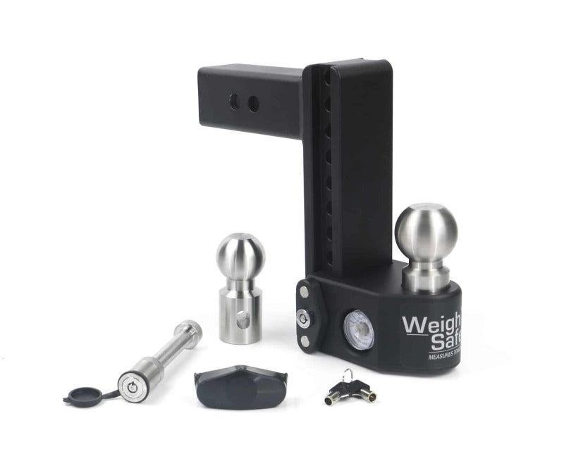 Weigh Safe Weigh Safe 8in Drop Hitch w/Built-in Scale & 2.5in Shank (10K/22K GTWR) w/WS05 - Steel Hitch Ball Mounts aftermarket performance part