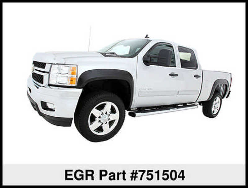 EGR 07-13 Chev Silverado 6-8ft Bed Rugged Look Fender Flares - Set (751504) EGR Fender Flares  AXOPROS