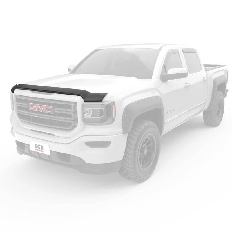 EGR 14+ GMC Sierra Superguard Hood Shield - Matte (301585) EGR Body Side Moldings AXOPROS