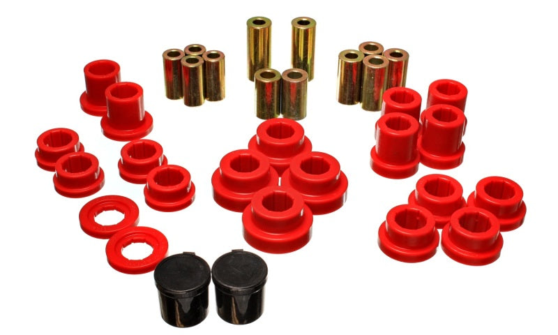 Energy Suspension 00-09 Honda S2000 Red Rear End Control Arm Bushing Set Energy Suspension Bushing Kits AXOPROS