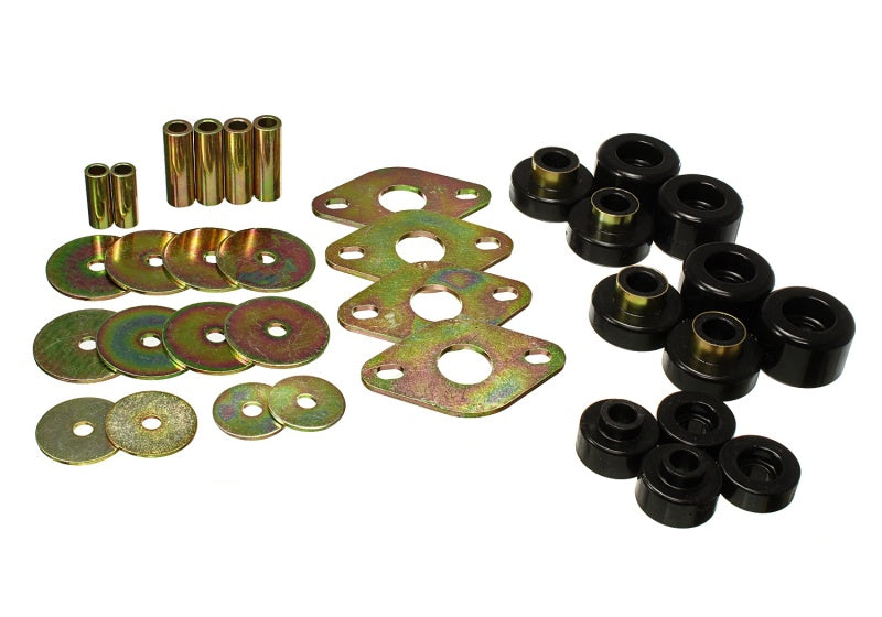 Energy Suspension 01-04 Toyota Tacoma Prerunner Body Bushing Mount Set - Black Energy Suspension Bushing Kits AXOPROS