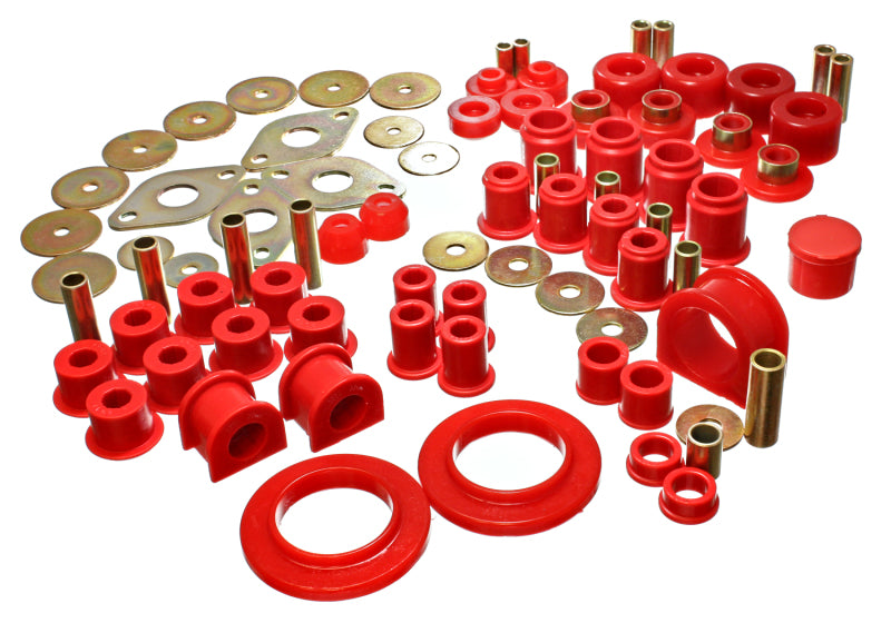 Energy Suspension 01-04 Toyota Tacoma Red Hyper-Flex Master Bushing Set Energy Suspension Bushing Kits AXOPROS